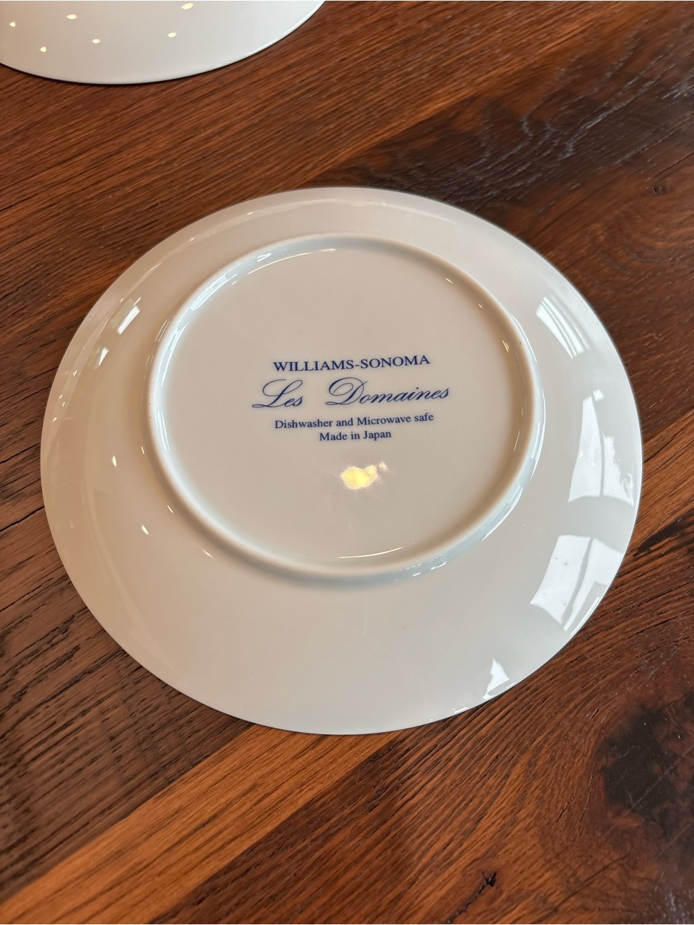 Vintage Plates,Rare LES DOMAINES Williams Sonoma Blue/White Dessert Set Of 6, 8” - Picture 5 of 13